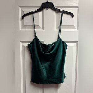 NWT ASTR The Label Cowl Neck Satin Top Size XL